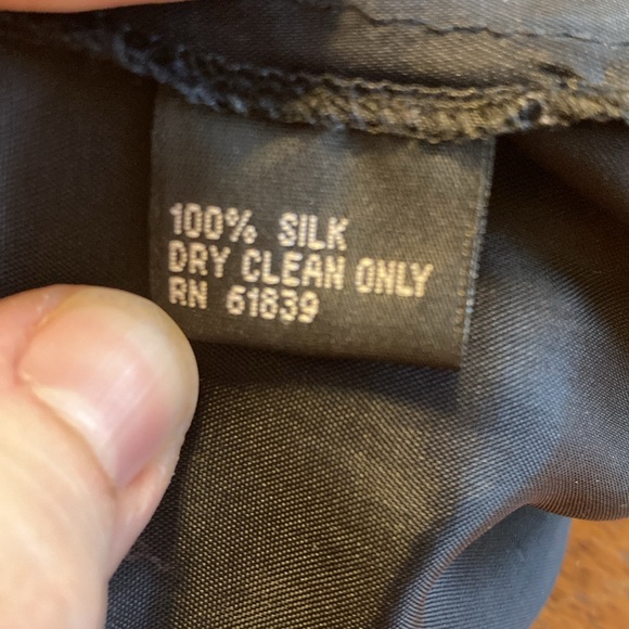 Teri Jon by Rickie Freeman Womens Size 6 Black Maxi Dress 100% Silk Gown Rosette - Picture 8 of 12